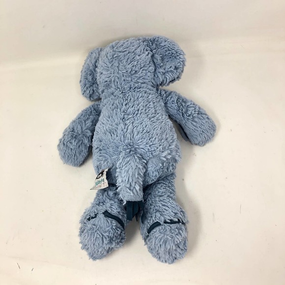 Jellycat Piper Striped Elephant Plush 12" Blue Stuffed Animal Floppy Lovey - Picture 3 of 5